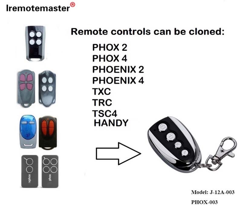 Untuk PHOENIX 2 4 TSC2 TSC4 HANDY2 pengganti pintu garasi remote control 433.92 MHz